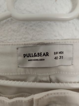 Vaqueros Pull&Bear blancos talla M