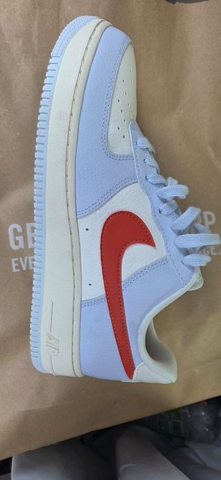 Nike Air Force 1 Scarpe - Blu pastello/Rosso