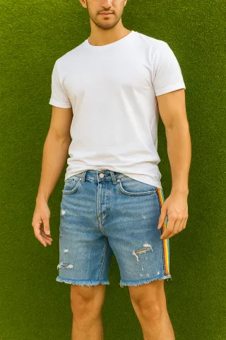 USADO-Shorts vaqueros ZARA MAN talla M-1455