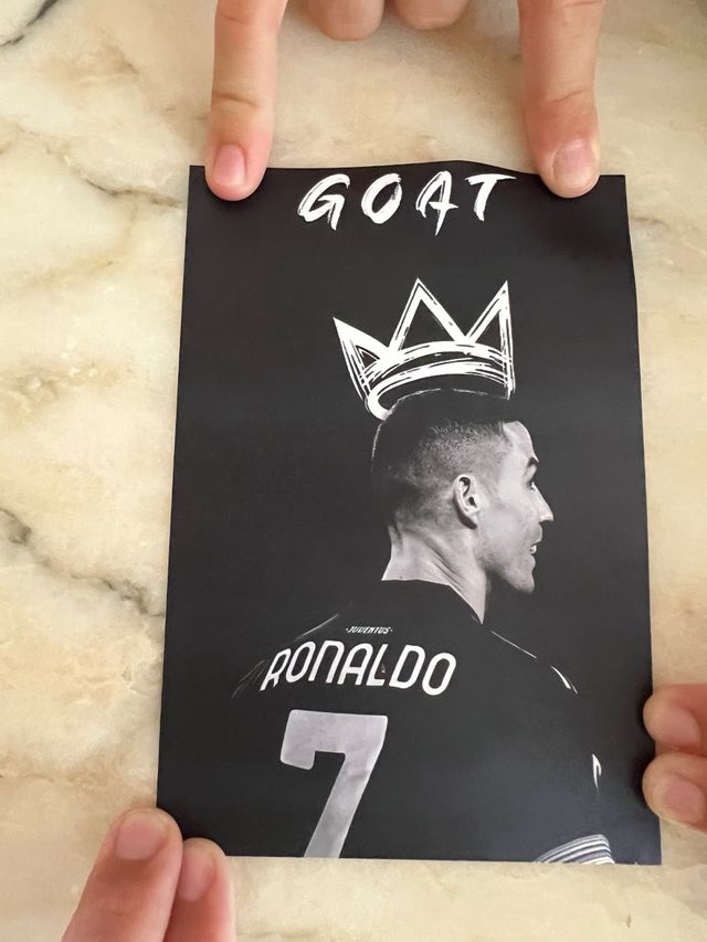Lámina Cristiano Ronaldo GOAT