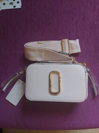Bolso bandolera beige 