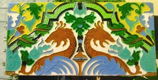 Azulejo antiguo Antonio Vadillo Plata