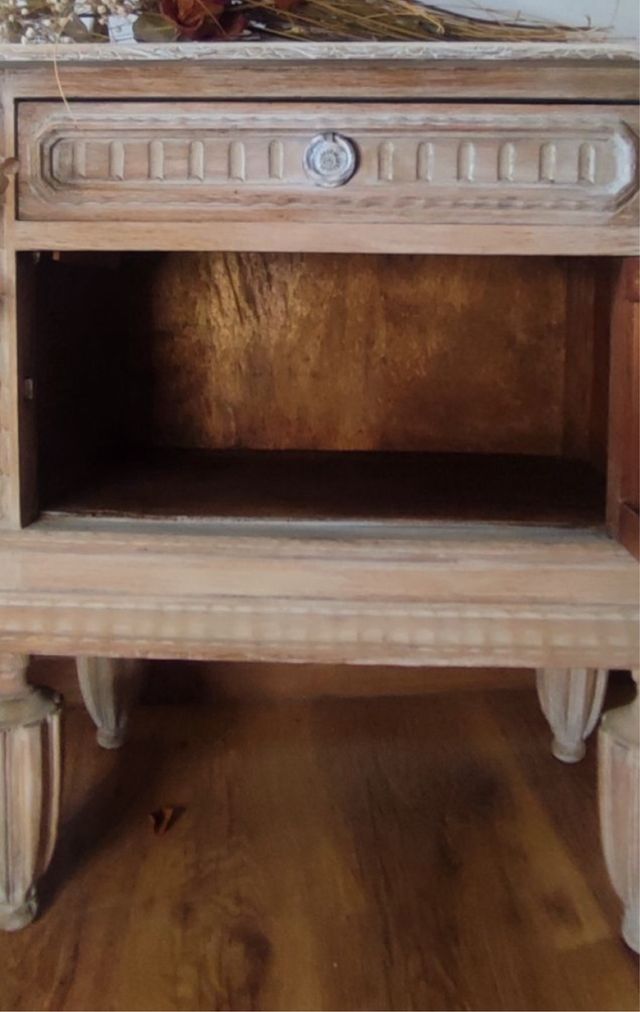 Mesitas noche madera de roble, ptrecio dos unids