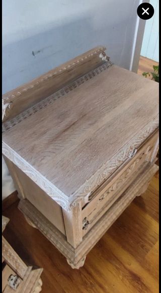 Mesitas noche madera de roble, ptrecio dos unids