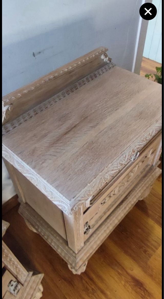 Mesitas noche madera de roble, ptrecio dos unids