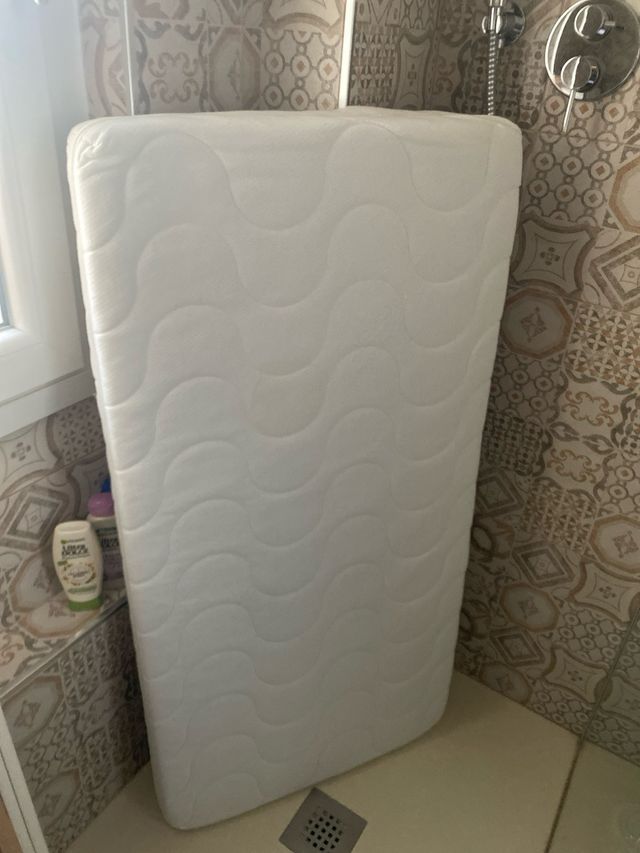 Culla bianca con materasso 60x130x10