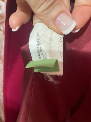 Chaquetón Burberry rojo