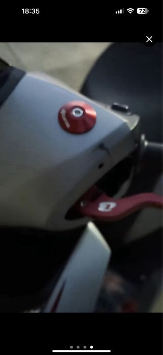 Espejos retrovisores moto y tapa agujeros aluminio