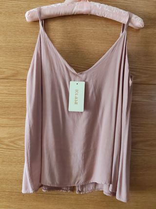Top tirantes rosa KLASE