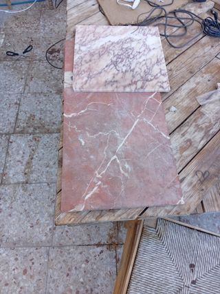 Marmol crema marfil rosa  rojo muchos  metros
