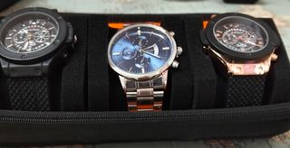 3 relojes - acero, caucho