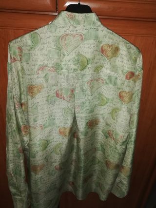 Camisa hombre, marca BAROCCO M ( 39 40) seda 100%