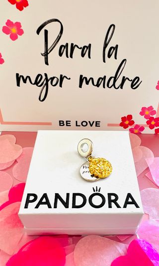 Charm Pandora dorado y plateado