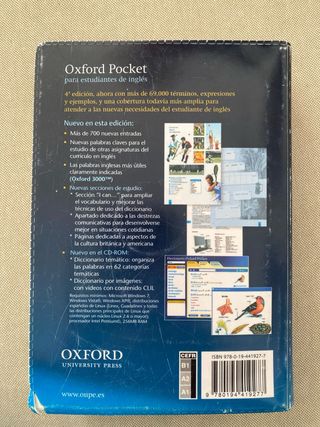 Diccionario Oxford Pocket para estudiantes de i...