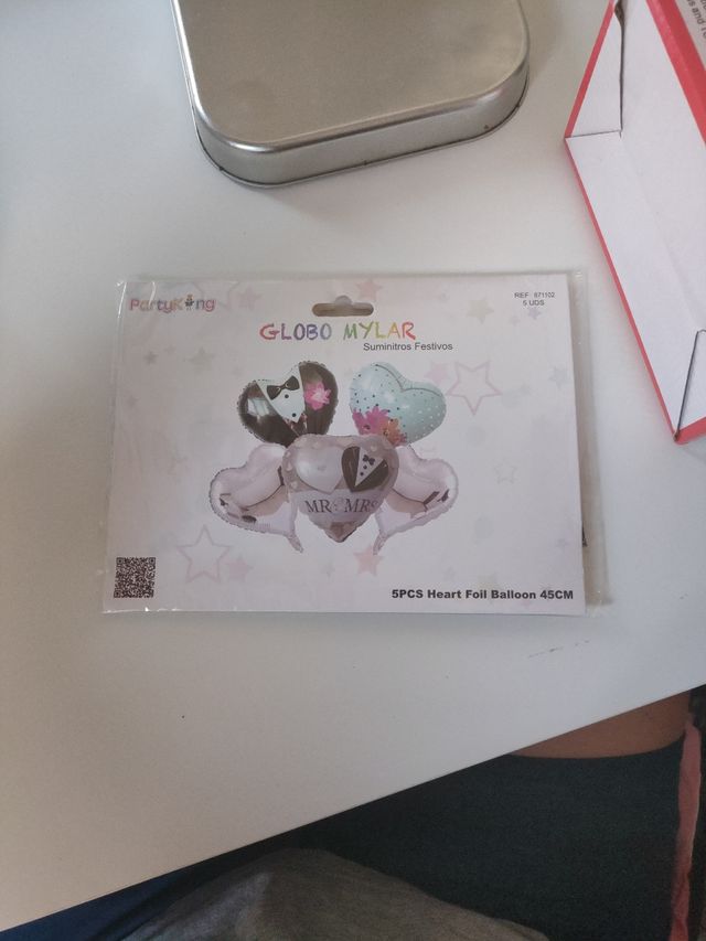 Globos con forma de corazón