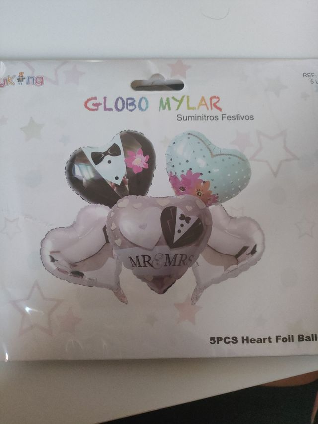 Globos con forma de corazón