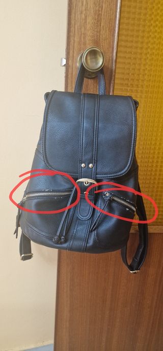 Mochila negra - Bolso bandolera