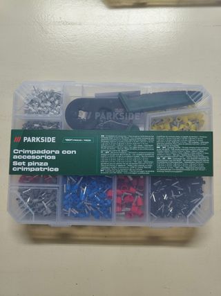 Crimpadora terminales Parkside + 1801 Puntas
