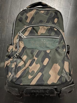 Mochila Totto ruedas camuflaje