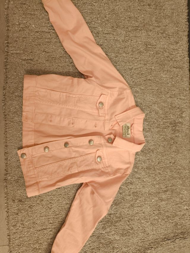 Cazadora vaquera rosa niña 7-8 años