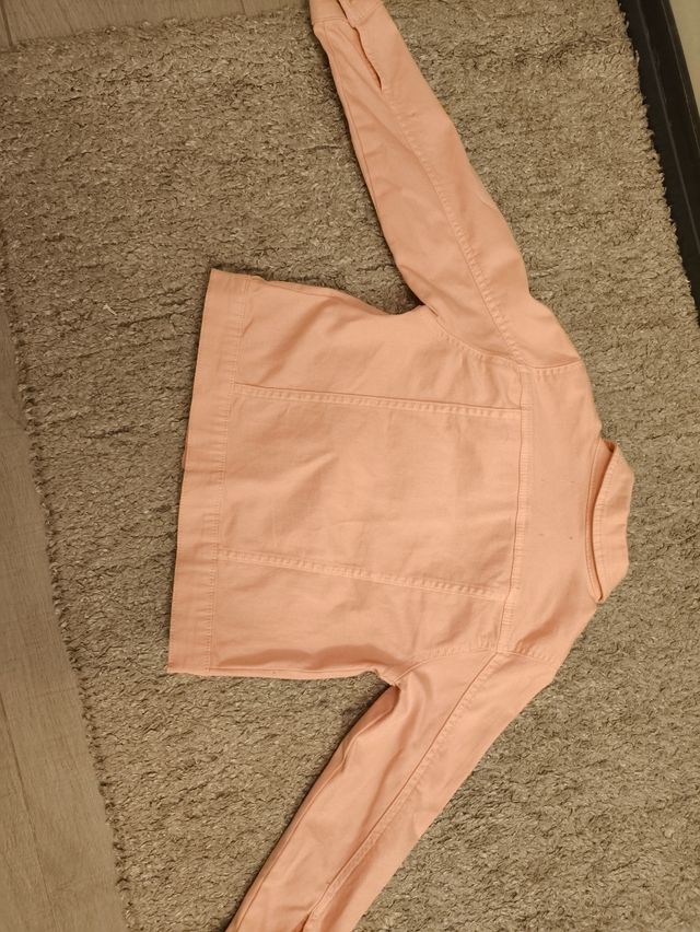 Cazadora vaquera rosa niña 7-8 años