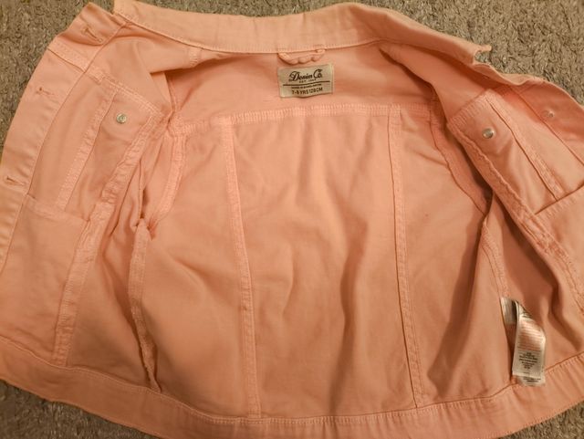 Cazadora vaquera rosa niña 7-8 años