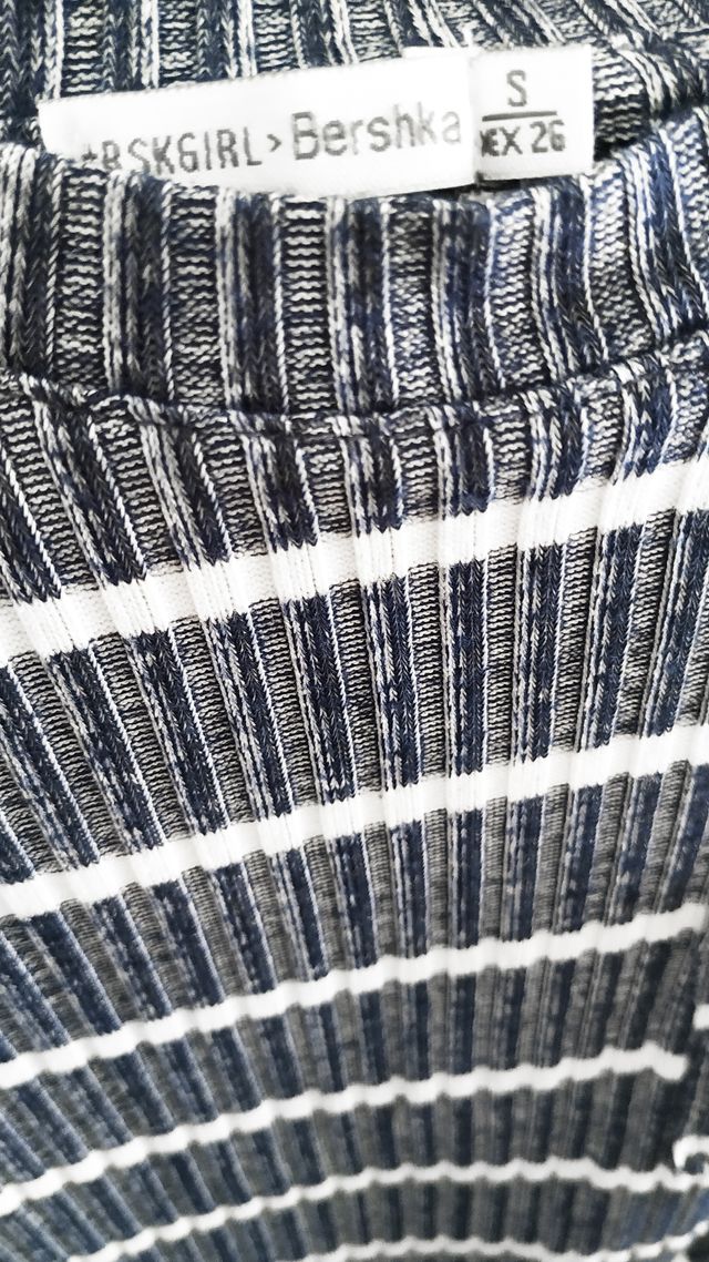 Top rayas azul y blanco