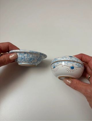 Ciotola e cofanetto ceramica