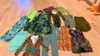 Lote ropa 24 prendas mujer fiesta S multicolor 