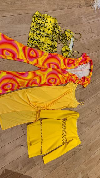 Lote ropa 24 prendas mujer fiesta S multicolor 