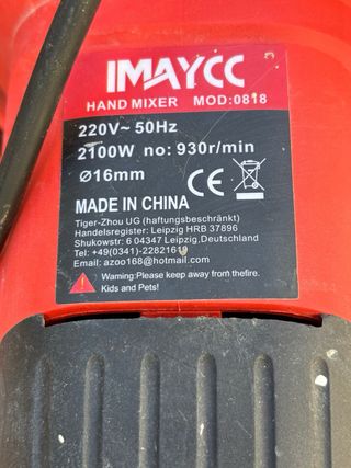 Batidora cemento MAYTEC