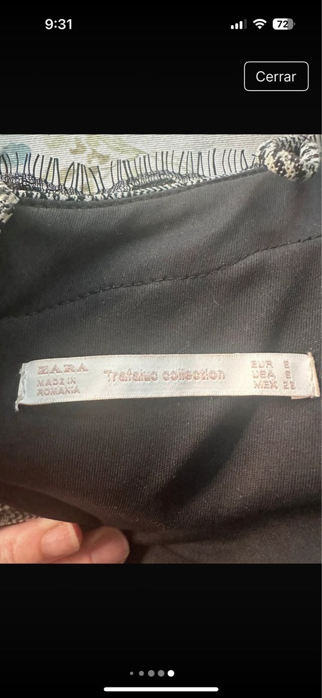 Vestido lencero cuadros gris-negro