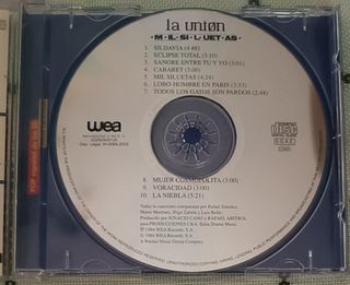 CD La Unión - Mil Siluetas. Como nuevo. 1984.