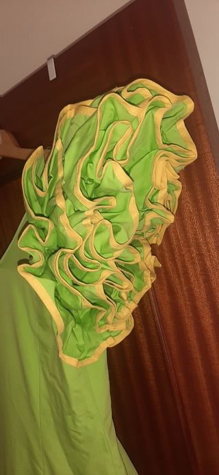 Vestido gitana, traje flamenca verde
