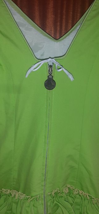 Vestido gitana, traje flamenca verde