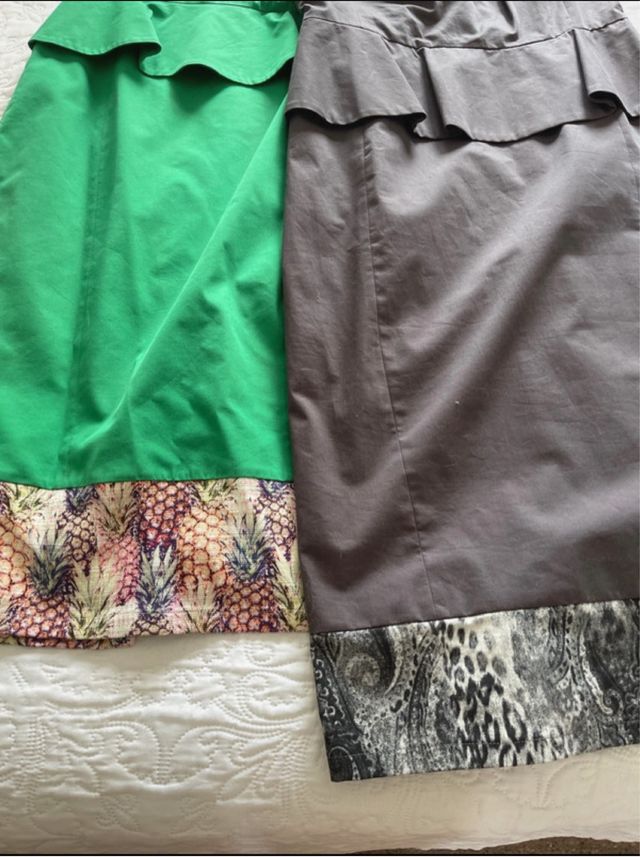 Vestidos midi estampados lote