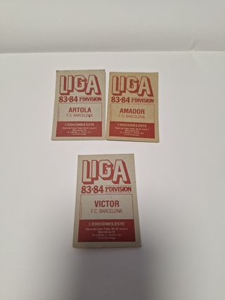 Cromos FC Barcelona liga 83-84