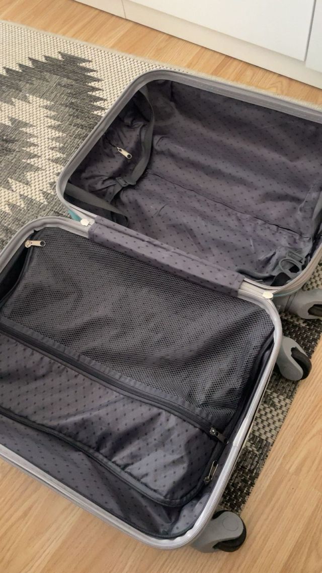 Mala de viagem turquesa