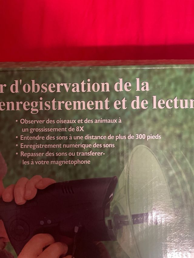 Micrófono escucha naturaleza