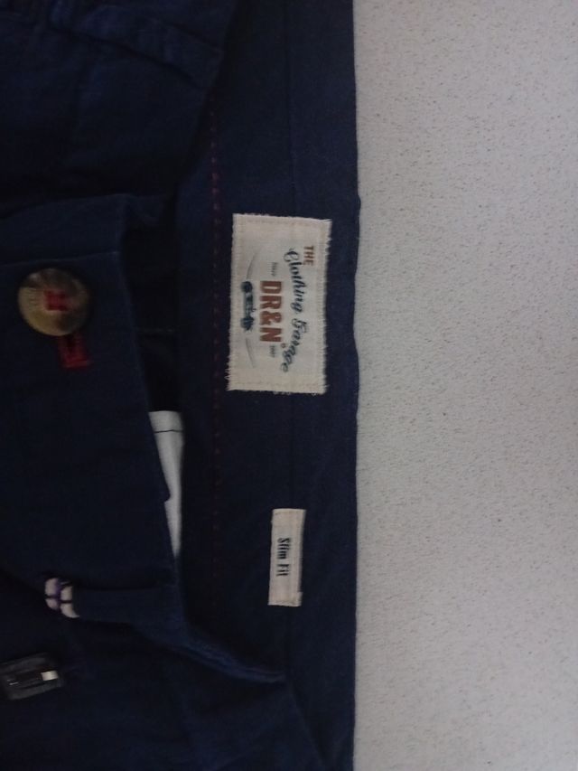 Pantalón chino DR&N azul marino - Talla L
