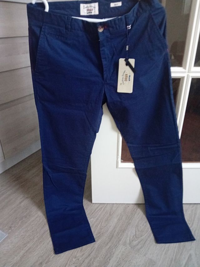 Pantalón chino DR&N azul marino - Talla L