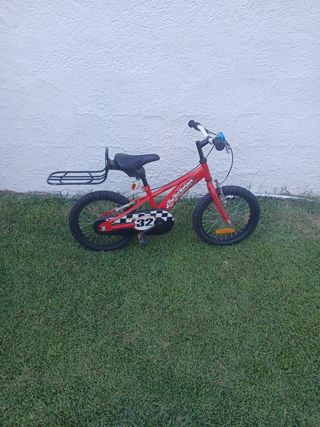 Bicicleta niño California roja