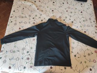 Chandal Nike completo, negro con líneas blancas 