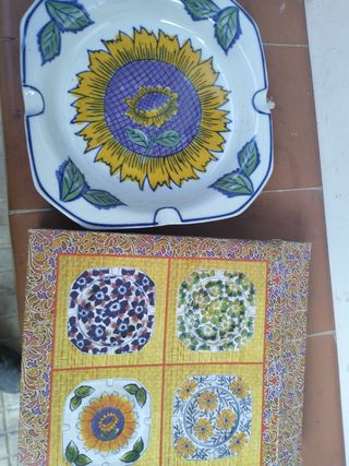 Cenicero vintage girasol