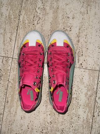 Zapatillas Puma rosas y verdes