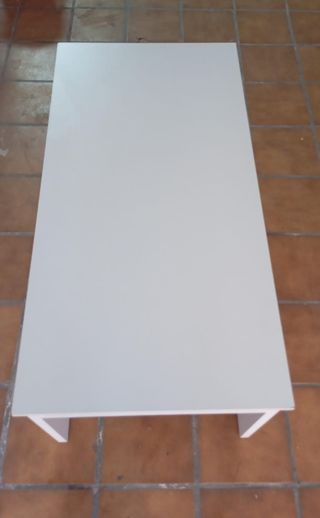 Mesa centro elevable blanca