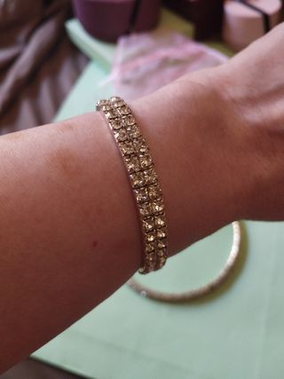 Gargantilla y pulsera cristales