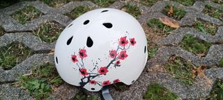Casco patinaje Roller blanco Talla M