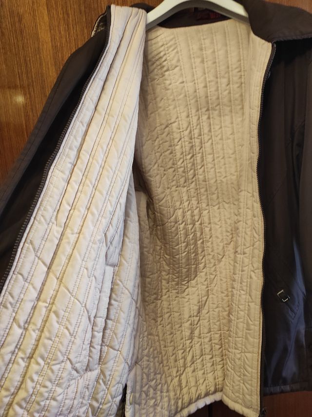 Parka marrón XXL mujer