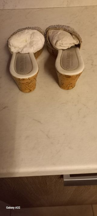 Ciabatte Chiara Pasquini con zeppa e strass